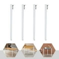 thumbnail image 1 of 4pcs Iron Adjustable Table Legs, Table Clamp Legs, F-shaped Table Legs with 110.23 lbs  Load Bearing Capacity(White), 1 of 12