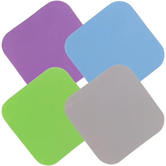 4pcs Jar Gripper Pads Multifunctional Rubber Jar Opener Grippers Kitchen Coaster