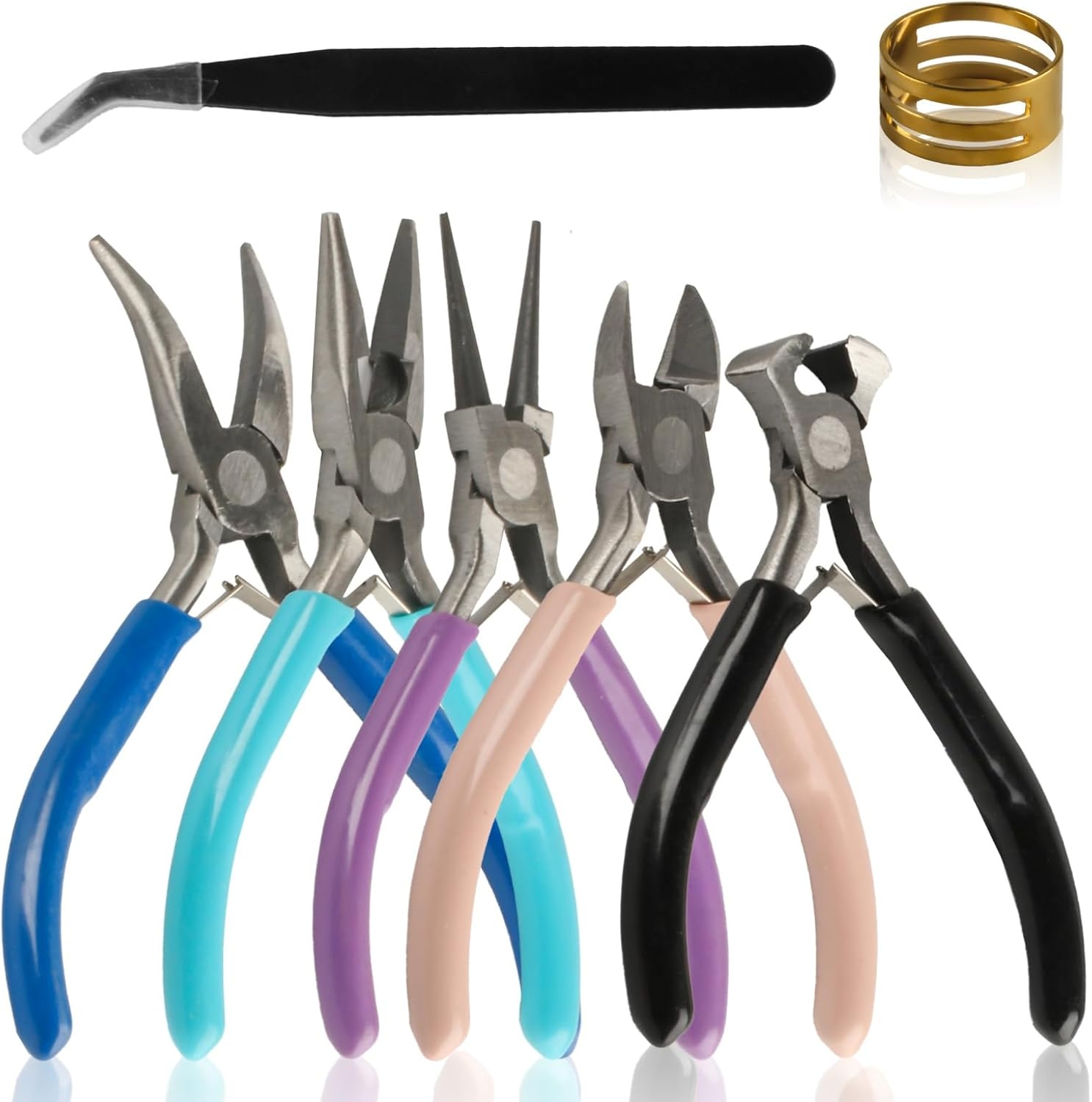 Pinces Longues Pour Bijoux – Poignée Confort – Outil De Précision Pour Fabrication Et Réparation De Bijoux