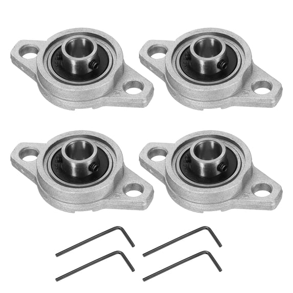 4 Pièces Palier Roulement KFL000 10 Mm Alliage Zinc Auto-Alignant - Bride Bloc Oreiller