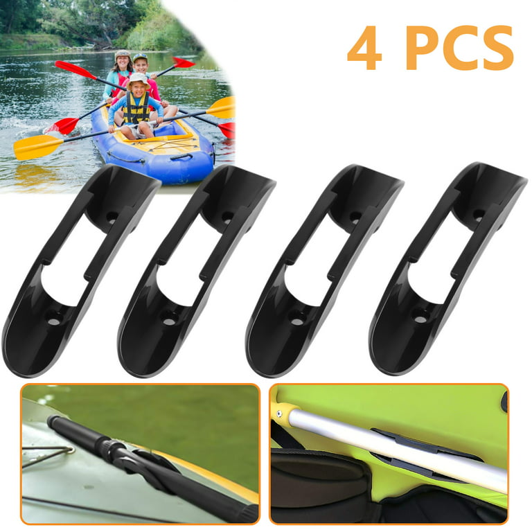 4pcs Kayak Paddle Holder Clips, EEEkit Universal Plastic Fishing