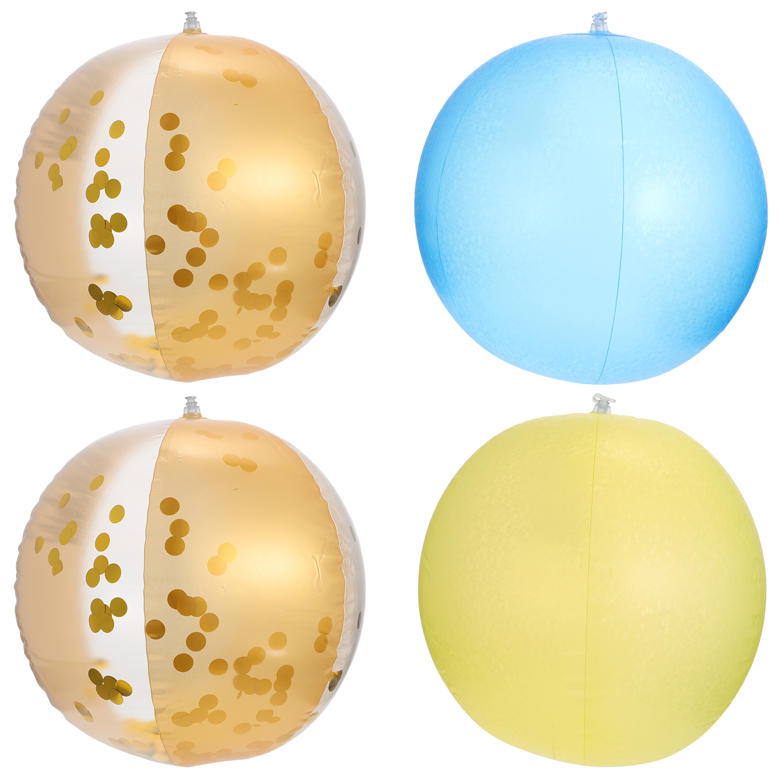 4pcs Kids Inflatable Beach Ball Premium Beach Ball Theme Party Favor