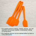 thumbnail image 1 of 4pcs Kitchen Cooking Silicone Spatula Set Heat Resistant Turners Scraper Baking Utensils Orange, 1 of 7