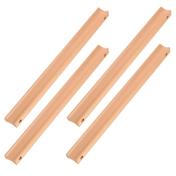 CIMAXIC 4Pcs Minimalist Khaki Cabinet Handles and Drawer Pulls Easy Install for Kitchen and Bathroom