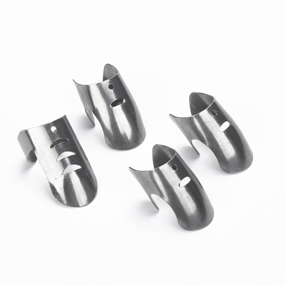 4pcs Kitchen Stainless Steel Nail Protector Hand Cutting Shield Slicing Tool Kitchen Finger Cutting Protector For Kitchen Slicing
