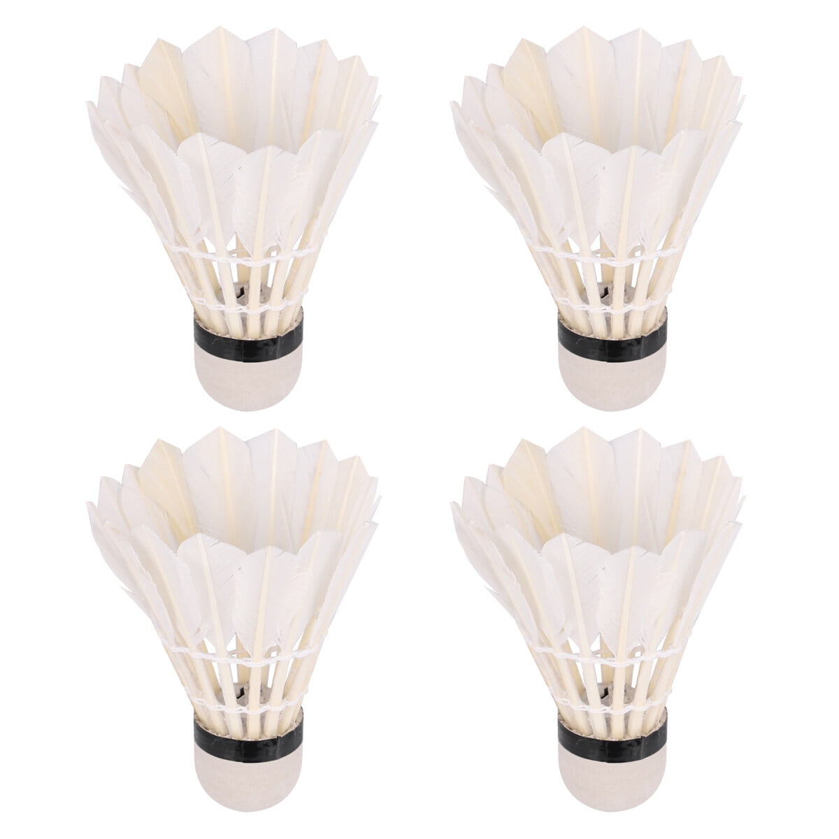 4pcs LED Badminton Shuttlecocks Lighting Birdies Shuttlecock Glow in