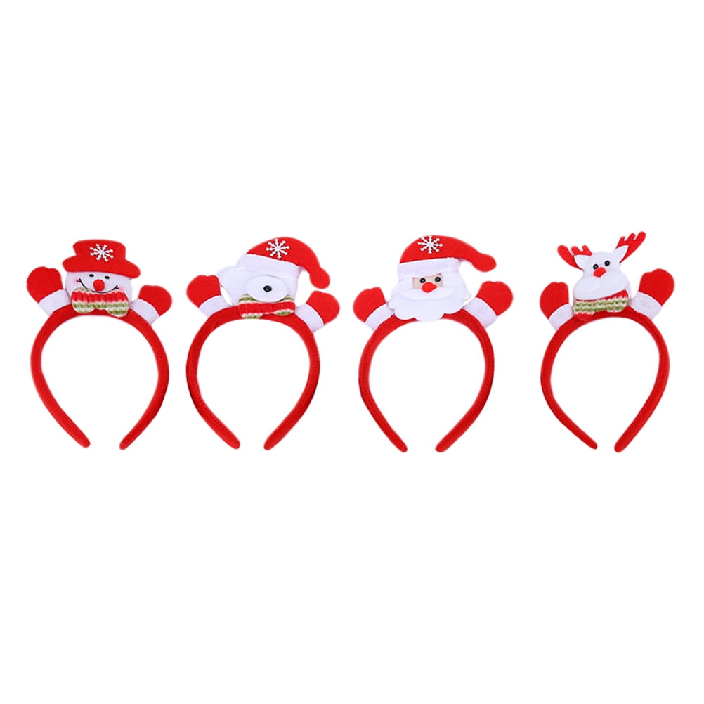 4pcs LED Christmas Headbands Christmas Party Headbands Christmas Hair