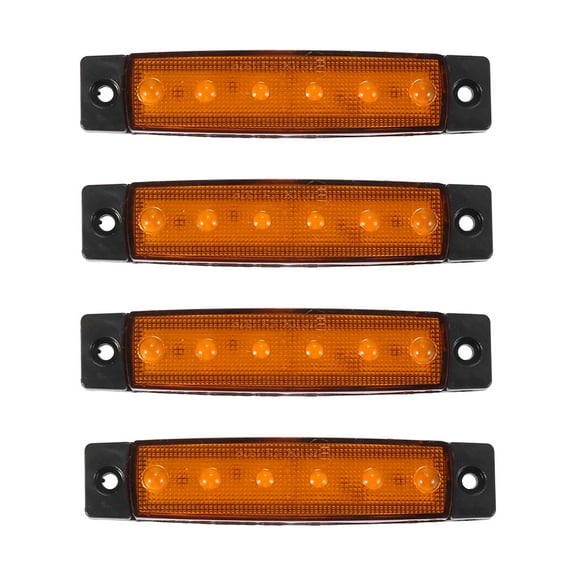 4pcs LED Rock Lights Car Golf Cart Exterior Interior Under Glow Wheel Lights LED Under Glow Yellow Color Light 12V