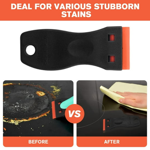 4pcs Labels Stickers Decals Tape in Extension Tapes Removing Scraper Tool No Scratch Car Window Glass Wood Sticker Removal Floor Stove Kitchen Adhesive Decal Tape Cleanings