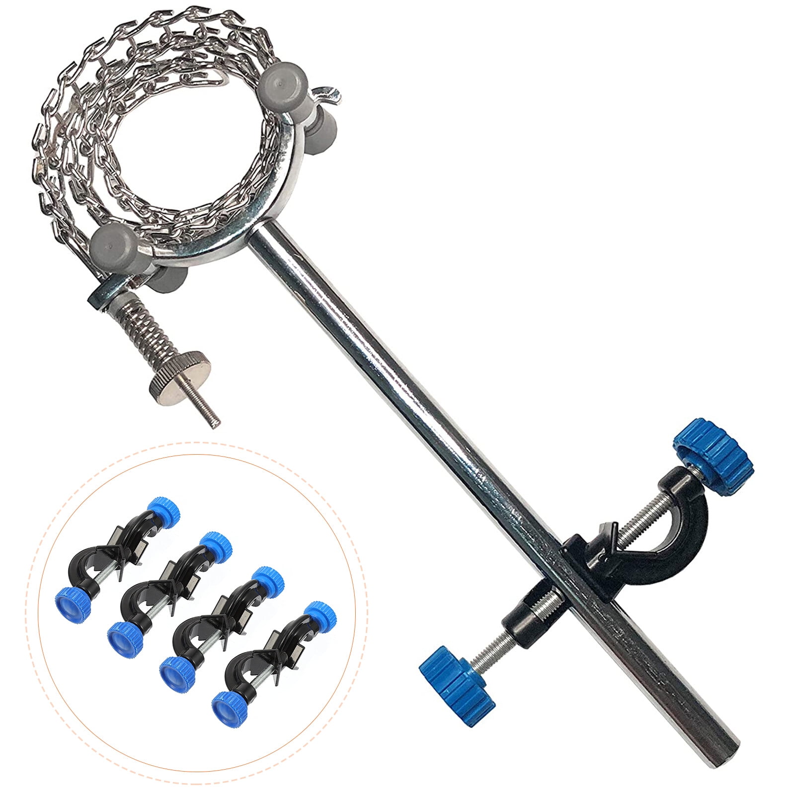 4pcs Labs Stand Clamp Holder Adjustable Labs Clip Holder Laboratory