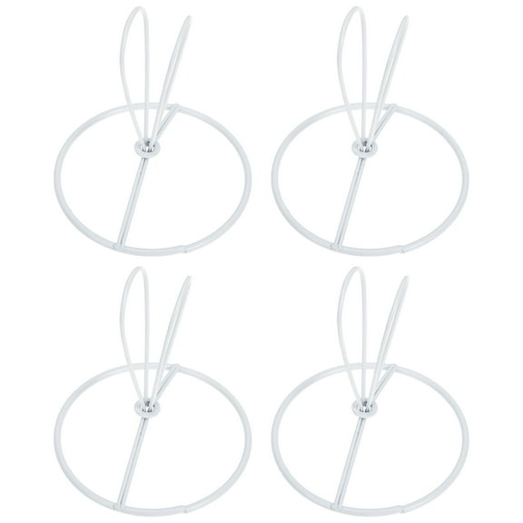 4 Pcs Lamp Holder Clamp Bubble Pendant Light Wire Holders for Cords Covers Lampshades Table White