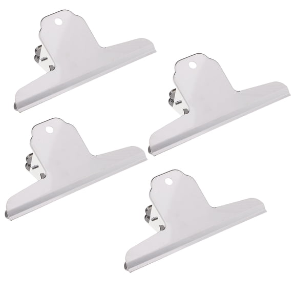 4pcs Large Binder Staples / Metal Hinge Clip File Clips for Crafts, Food Bags, Drawings, - , 14.5cm