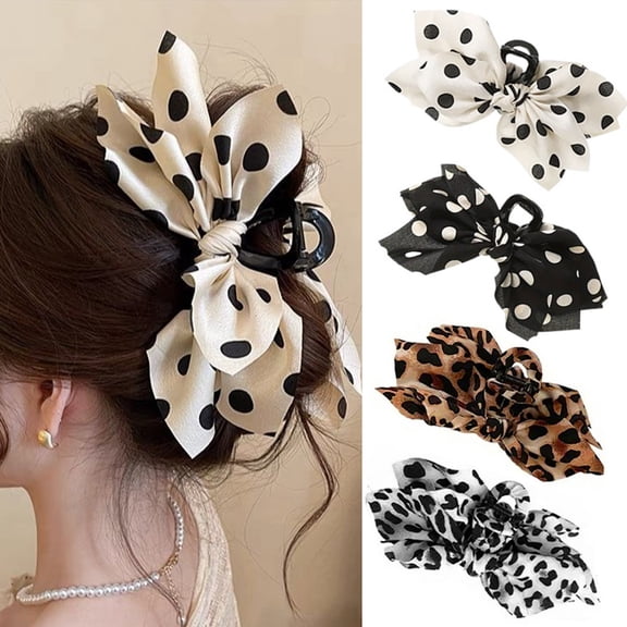 4pcs Large Hair Claw Clips, TSV Non-slip Square Hair Clips, Strong Hold Hair Jaw Clips for Women Girls Thick Hair