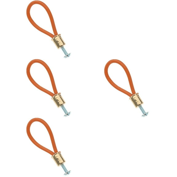 4pcs Leather Rope Handle Attic Pull Down Cord Simple Farmhouse Door Knob Door Pull