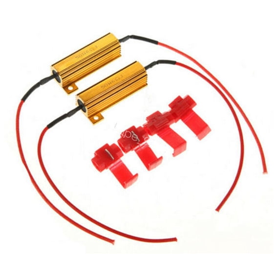 4pcs Load Resistor 50W 6RJ LED Decoder Fix Error Code Hyper Flash Turn Signal