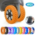 thumbnail image 1 of 4pcs Luggage Roller Protector, Colorful Silent Silicone Luggage Wheel Covers, Luggage Wheel Covers,small Luggage with Wheels, Suitcase Wheel, Must Have Household Items, 1 of 6