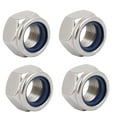 thumbnail image 1 of 4pcs M18 x 1.5mm Pitch Metric Fine Thread 304 Stainless Steel Hex Lock Nuts, 1 of 4