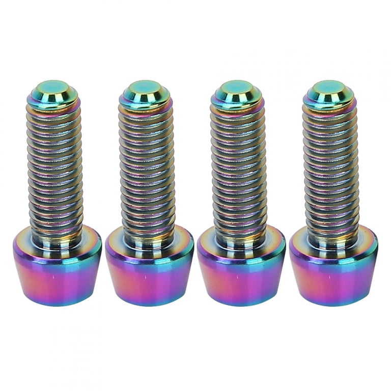 Trail One Titanium Stem Bolt Upgrade Kit - Lightweight Bike Bolts In Multiple Colors