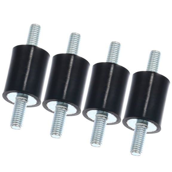 4pcs M5 Car Anti Vibration Rubber Isolator Damper 15x20mm Rubber Bobbin Mount Shock Absorb Mounts