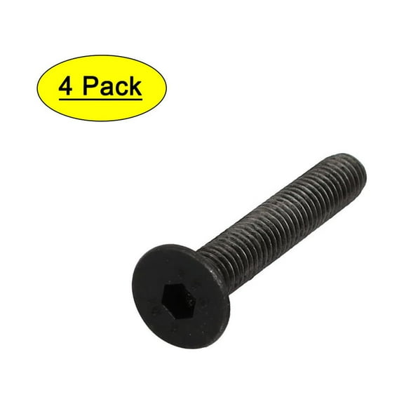 4pcs M5x30mm Flat Countersunk Head Hex Socket Left Hand Thread Bolt DIN7991