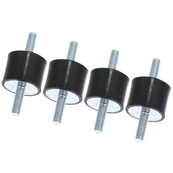 4pcs M6 Car Anti Vibration Rubber Isolator Damper 25x20mm Rubber Bobbin Mount Shock Absorb Mounts