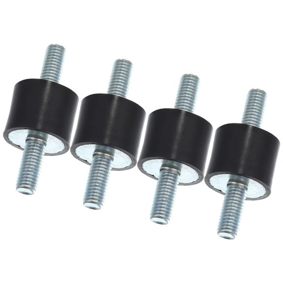 4pcs M8 Car Anti Vibration Rubber Isolator Damper 25x20mm Rubber Bobbin Mount Shock Absorb Mounts