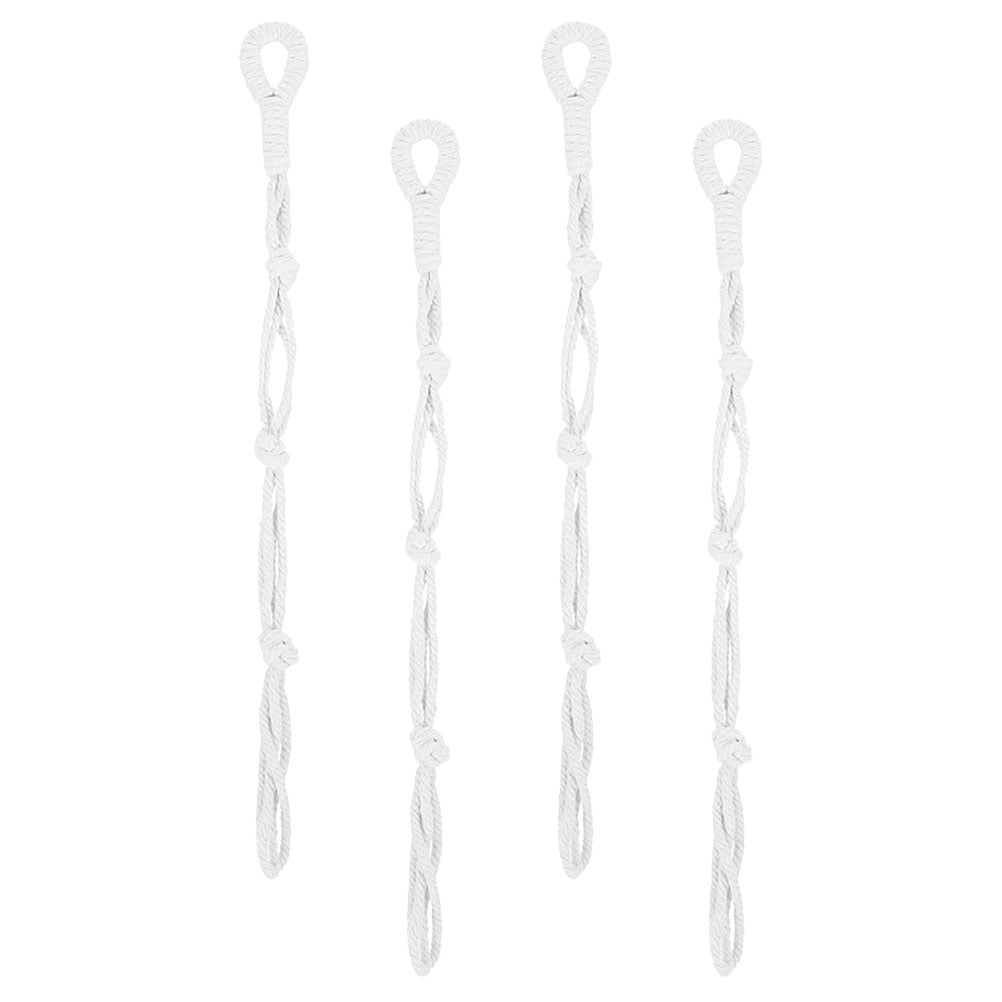 4pcs Macrame Plant Holder Macrame Flower Pot Hanger Ropes Planter