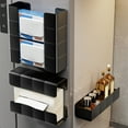 thumbnail image 1 of 4pcs Magnetic Glove Tissue Dispenser Paper Towel Holder Wall Mount Fridge Holder for Wipes, Napkin, Bathroom Organizer Home Office Kitchen Shelf Restaurant Supplies, 1 of 6