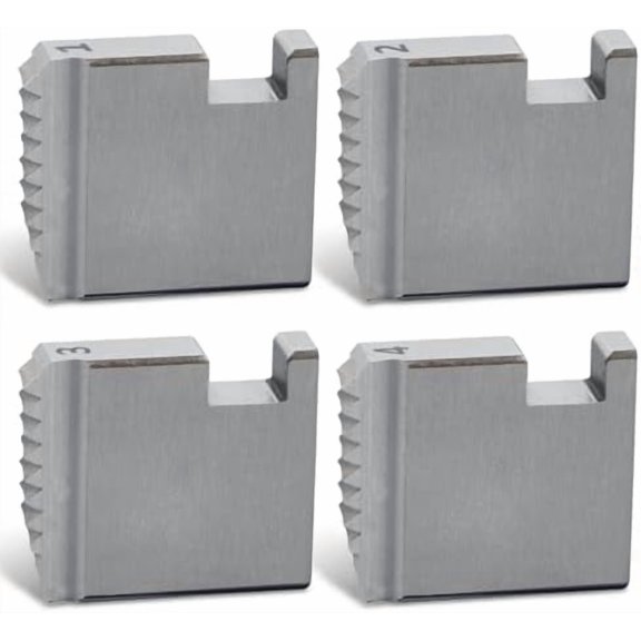 4pcs Manual Threader Pipe Dies Set, High Speed, Right-hand Alloy Npt Thread Cutting Dies, Nominal Pipes Size of 1-inch, Pipes Threading Tool for Ratchet Threads & 3-way Pipe Threaders