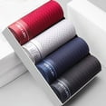 thumbnail image 1 of 4pcs Men's Boxer Shorts Ice Silk Underwear Plus Size Underpants Cool Breathable Sexy Slim Panties Mesh Lingerie Wholesale Lots, 1 of 10