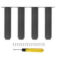 thumbnail image 1 of 4pcs Metal Adjustable Furniture Legs 7-12 inch, Bed Replacement Support Leg Adjustable Height Cabinet Legs Couch Legs for Bed Frame/Sofa/Dresser/Chair/Table, 1 of 7