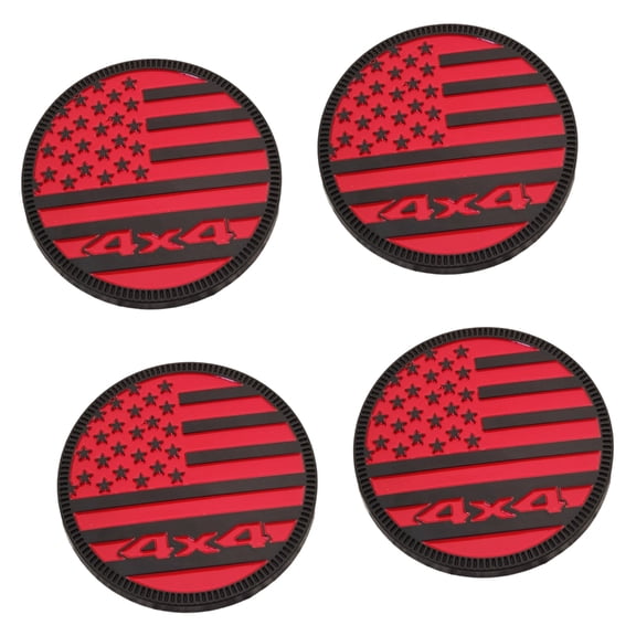 4pcs Metal Badge Flag Car Body Trunk Emblems Decal Decoration Sticker 3D Emblems Badge