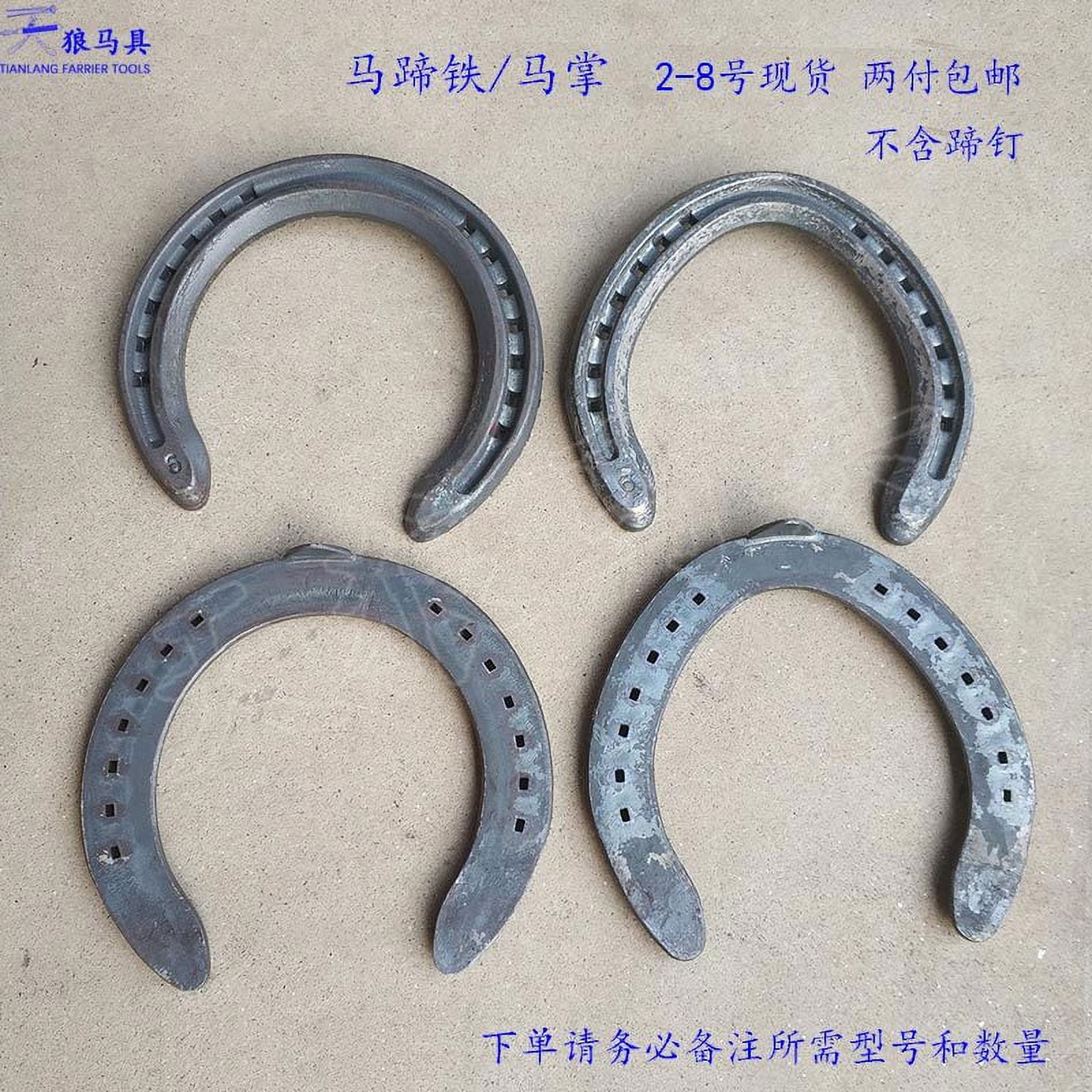 4pcs Metal Horse Shoe Metal Horseshoe Horse Supplies Horse Footwear