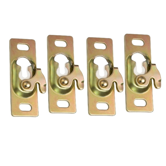 4pcs Metal Sliding Door Track Mounting Brackets Designs Doors Hanger Plates For Long Service Stability