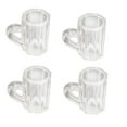 thumbnail image 1 of 4pcs Mini Barrel Shaped Shot Glasses, Creative Design for Liquor Liqueur Bar Kitchen Decoration, 1 of 1