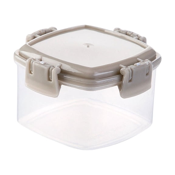 4pcs Mini Jam Squeeze Bottle, Clearance, Mini Sauce Seasoning Box with Lid Portable Transparent Jam Squeeze Bottle Kitchen Spices Storage Container, 2 x 2 x 1.6 Inch(A)