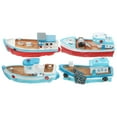 thumbnail image 1 of FUEENIRVA Mini Boats Fish Tank Accessory Assorted Color 4Pcs, 1 of 6
