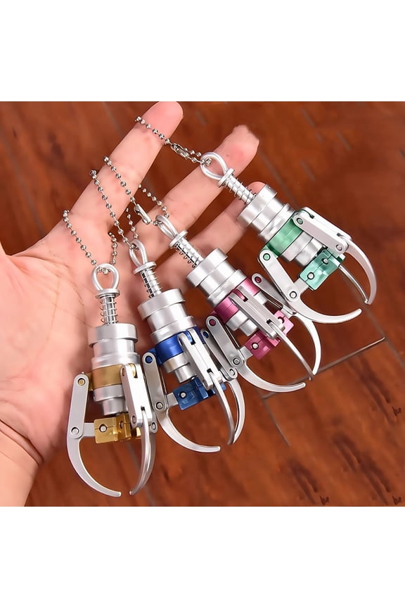 4pcs Mini Simulation Doll Grabbing Machine Claw Keychain Pendant Daily Office Home Decor Pendant Car Key Backpack Decoration Pendant Friends Best Friends Couple