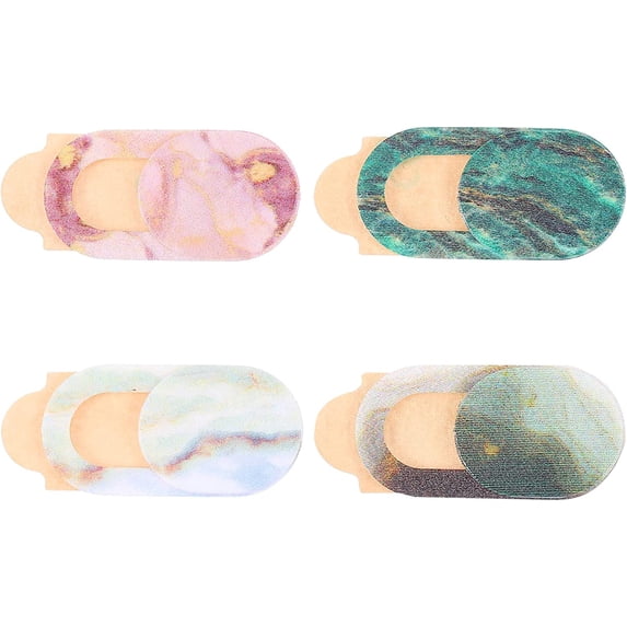 4pcs Mobile Phone Privacy Stickers Camera Covers Simple Webcam Covers Call Phone Accessories for Women Men