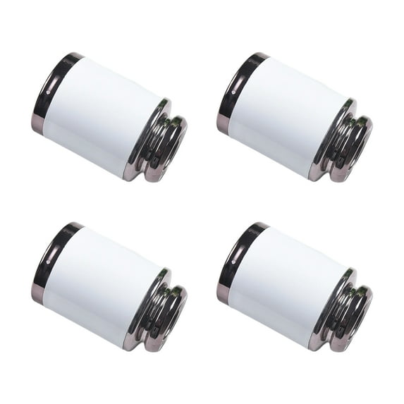 4pcs Modern Artistic Finials Caps Stylish Minimalist Curtain Rod Finials set for Curtain Rod for Home or Office decors