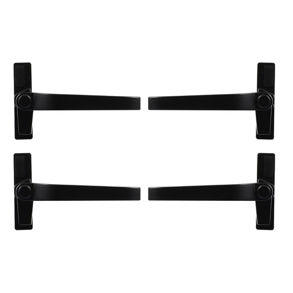 CIMAXIC 4Pcs Black Aluminum Alloy Window Pull Handles Modern Window Accessories for Bathroom Home