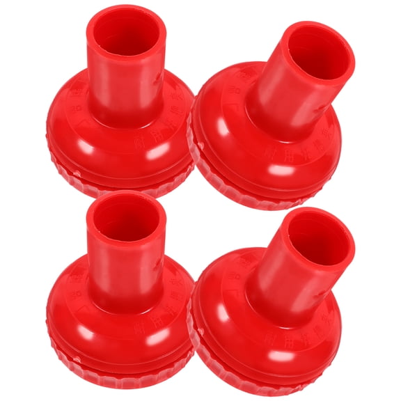 Tineasur 4-Pack Replacement Mop Compatible with O-Cedar Mop Clips, Red Plastic Broom Accessories