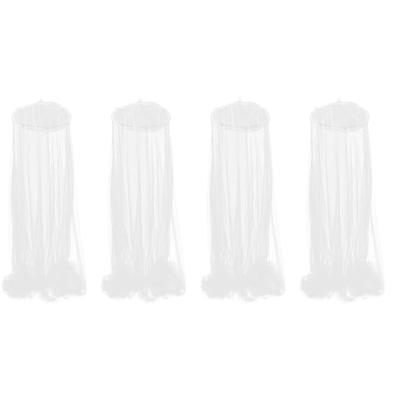 Foxnovo White Ceiling Bed Canopy for Students - Safe, High Toughness 4Pcs