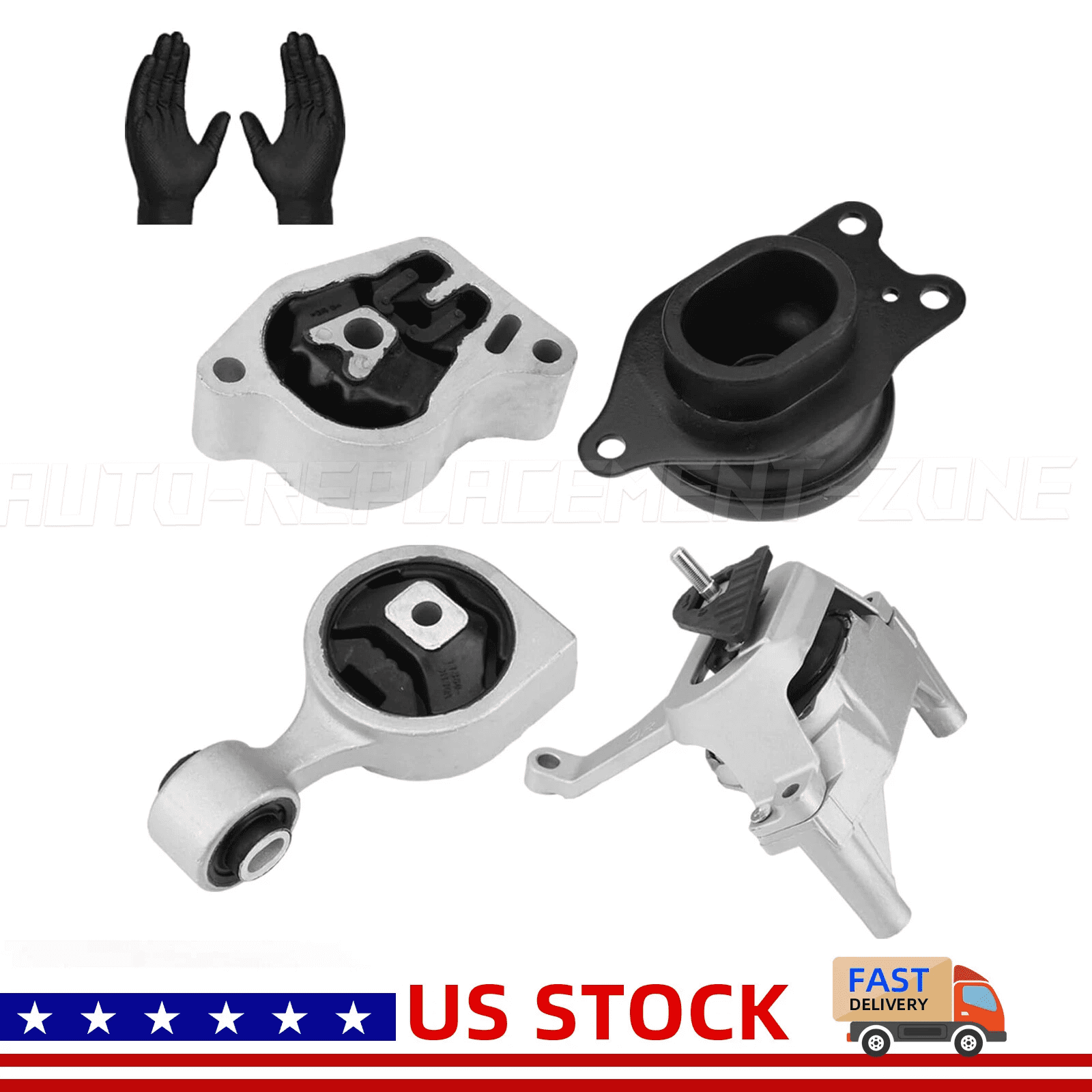 4pcs Motor Mounts fit for Nissan Altima 2007-2017 A4339 A4340 A4350 A4353