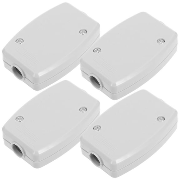4pcs Multifunctional Terminal Junction Box Sturdy Plastic Electrical Box For Diy Projects Wire Cable Connector Wiring Terminal Box