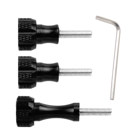 4pcs Multipurpose Colorful Sturdy Metal and ABS Thumbscrews Set for Secure Mounting On And Action Decice Cameras