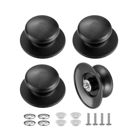 4pcs Multipurpose Lid Knobs Convenient for Cookware Easy to Replace and Heat Resistant Designs Plastic Materials