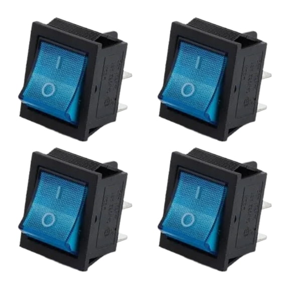 4pcs Multipurpose Rocker Switches With LED Light Indicators Portable for Electronics Enthusiasts and Professional