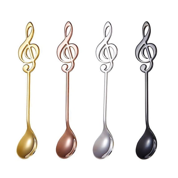 4pcs Musical Note Coffee Spoons