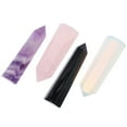 4pcs Natural Crystal Stones Crystal Wand Healing Stone Energy Ore
